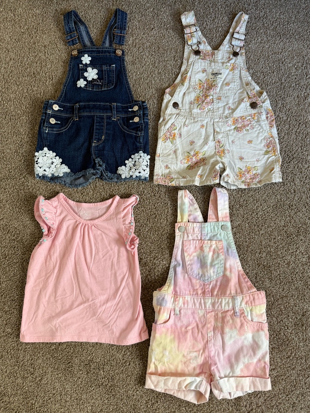 Overall Bundle 4 Pieces Size 2T to 3T OshKosh Bgosh and more